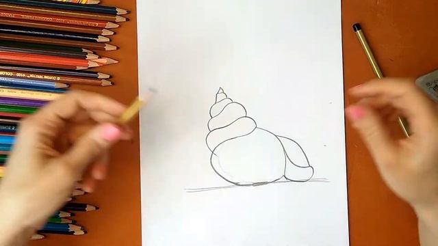 Как нарисовать ракушку. Онлайн-школа рисования "Малевашки" смотреть онлайн