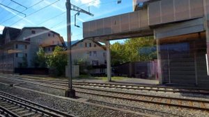 Виды из окна поезда Цюрих - Лугано ?? 4K Швейцария