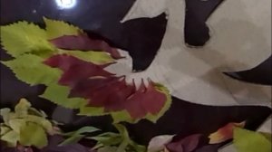 Феникс или Жар-птица. поделка на осень из листьев