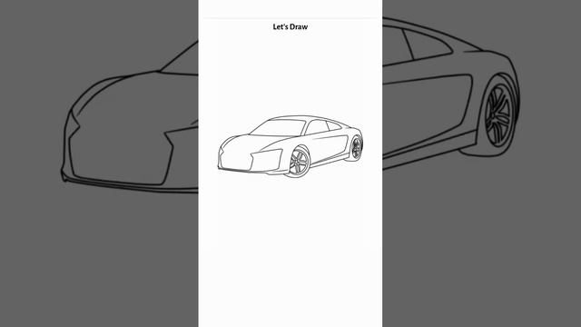 Drawing an Audi R8