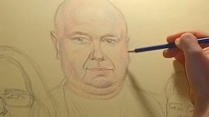 Рисуем портрет акварельными карандашами сухим способом/How to draw with watercolor pencils