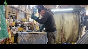 Усиливаем железным каркасом , сани волокуши для снегохода или мото-собаки...