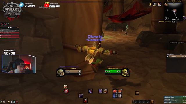WoW Classic Hardcore Warrior | Barbarian lvl 1-8 смотреть онлайн