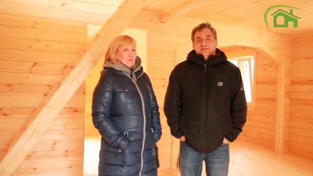 Построен дом из бруса 6х8 с террасой СНТ "Рубин" смотреть онлайн