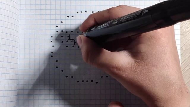 Как нарисовать смайлика в очках? по клеточкам?