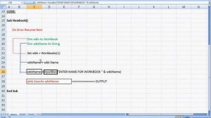 Excel VBA :To Change Workbook Name Using Macro