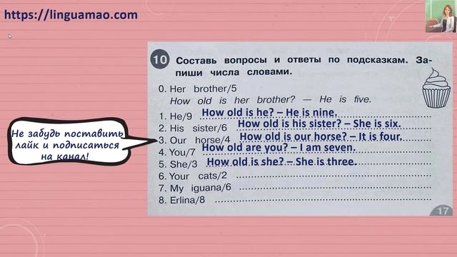 Starlight (Звездный английский) 2 сборник грамматических упражнений стр 17 номер 10 ГДЗ решебник смотреть онлайн