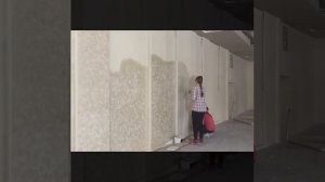 Нанесение декоративной штукатурки Fabula от тм Mascarade