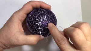 Temari Ball.Темари "Знойное лето"Вышивка на шарах.МК