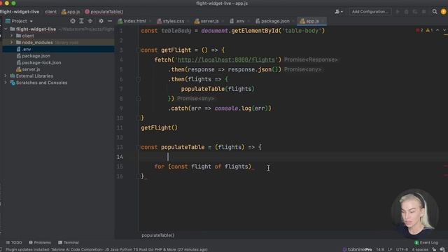 3 ways to build a Flight Widget! (JavaScript + Node.js + REST API + Database)