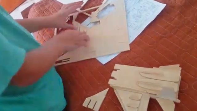 Самолет f15 Сборка Деревянная модель