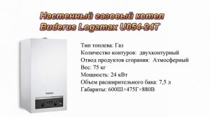 Настенный газовый котел Buderus Logamax U054-24T