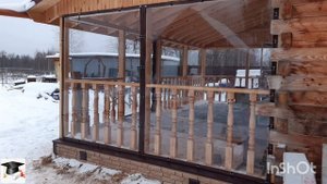 защита веранды от снега мягкими (гибкими, жидкими) окнами