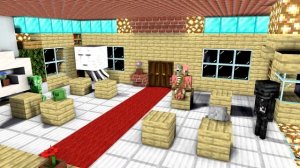 MONSTER MINECRAFT : GIRL VS MOBS SLAP KINGS CHALLENGE - Minecraft Animation