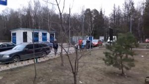 Одинцовский городской округ 3772 микрорайон Новая Трёхгорка, Кутузовская улица весна вечер
