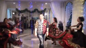 Цыганский танец под песню "Дорогой длинною" (Певец Евгений Берлин). Репетиция. Школа танцев Экспром