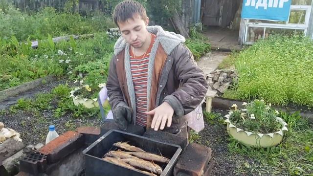 Чехонь горячего копчения.
