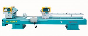 Yilmaz DC 420 P - Полуавтоматическая двухголовочная пила для пвх и алюминиевых окон.