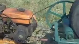 Мотоблочный пресс для сена