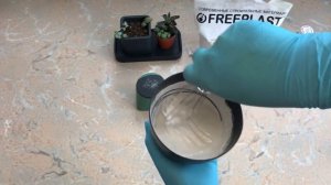 Мастер-класс: Кашпо с блёстками из акрилового гипса Фрипласт Аква