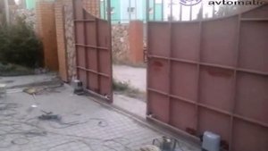 Ворота сдвижные из ДВУХ СТВОРОК с автоматической. #MasterSVavtomatic