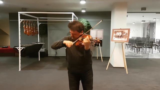 Violin made by Petko Stoinov, model Guarnieri Il cannone 1742 - sound test смотреть онлайн