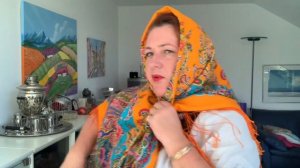 Обзор и самые простые и удобные намотки Шаль КАРОВАН оранжевый 148 чистая шерсть