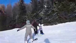 Мой первый самостоятельный спуск на сноуборде 🏂