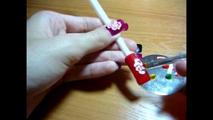 Китайская роспись ногтей. Рисуем розу на ногтях в технике китайской росписи.