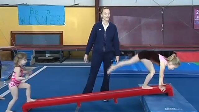Gymnastics for Children - Handstand Progression - The Broken Leg Walk - Coach Amy Eggleston