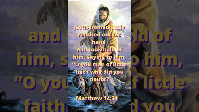 Jesus saving Peter from drowning. God's blessing for me. (#Bible verse)