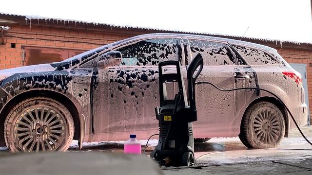 АВД Интерскол АМ-140/1800С и Китайский пеногенератор MJJC с AliExpress, первая весенняя мойка.