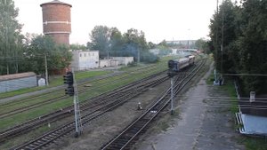 Пригородный поезд Псков – Скангали. Отправление из Пскова