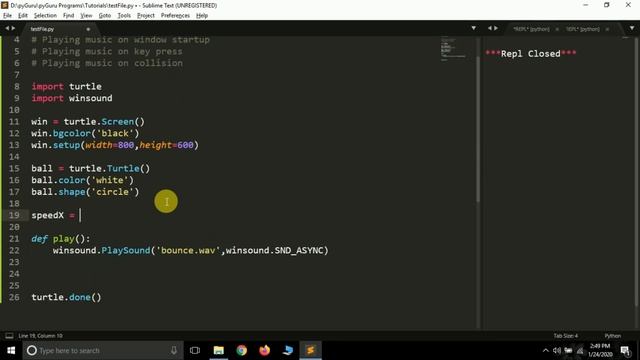 pyTurtle 11 | Playing music in turtle | Python | #pyGuru