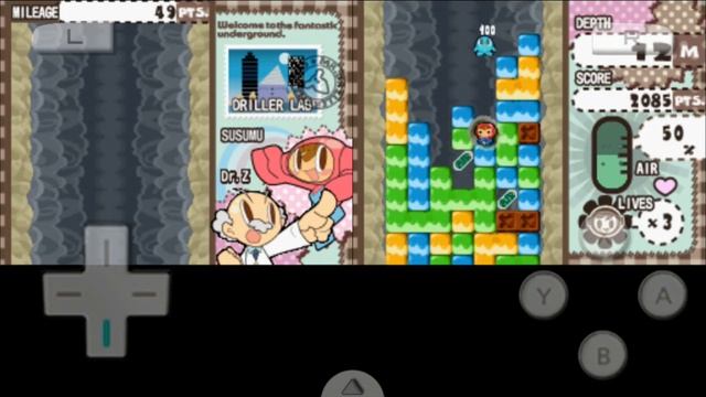 "Mr. Driller: Drill Spirits" - Nintendo DS Gameplay on Android [Drastic Emulator] смотреть онлайн