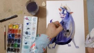 Как нарисовать бычка Фердинанда. Рисуем Фердинанда