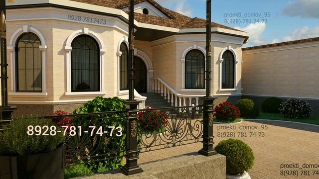 #проектыдомов #проект #красивыепроектыПроект одноэтажного жилого дома в Грозном. Проект дома