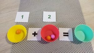 Состав числа 3. Для детей.