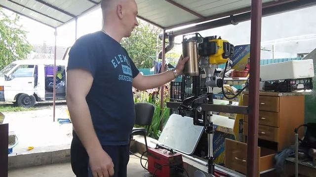 глушитель своими руками. для лодочного тримера. смотреть онлайн