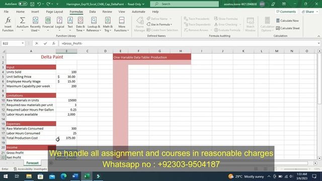 Exp19_Excel_Ch06_CapAssessment_Delta_Paint | Excel Chapter 6 Capstone Assessment - Delta Paint