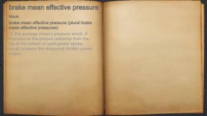 What does brake mean effective pressure mean?