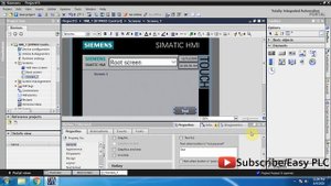 How to change or switch between HMI screens with button and user authorization in WinCC TIA portal