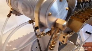 Двенадцати цилиндровый вакуумный двигатель Стирлинга