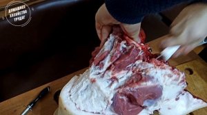 ///Как разобрать Свиную голову! Как вытаскивать язык со свиной головы???///