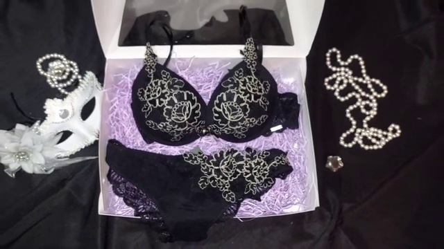 Подарочный набор с комплектом женского нижнего белья с набивным кружевом 🎁 смотреть онлайн