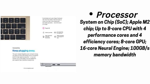 2022 Apple MacBook Air Laptop with M2 chip: 13.6-inch Liquid Retina Display, смотреть онлайн