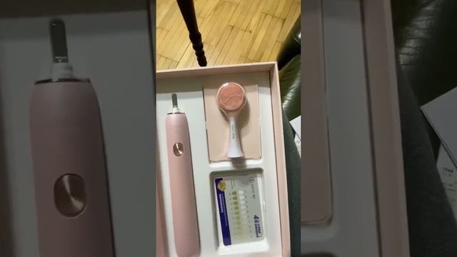 Электрическая звуковая зубная щётка Soocas X3U Pink распаковка смотреть онлайн