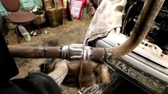 Ремонт выхлопной системы / замена гофры выхлопной системы / Ремонт выхлопа Daweo Matiz смотреть онлайн