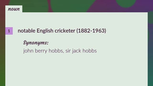 Hobbs | meaning of Hobbs