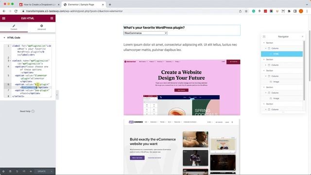 How to Create a Dropdown Menu List with Elementor смотреть онлайн